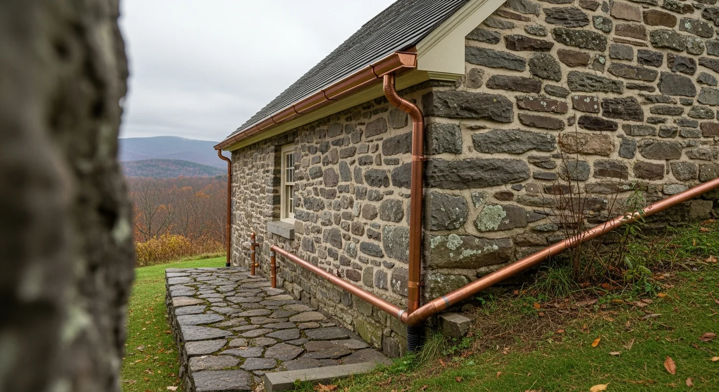 EZ HPS plumbing and HVAC service vehicle in Ulster County, NY with Catskill mountain views in the background.